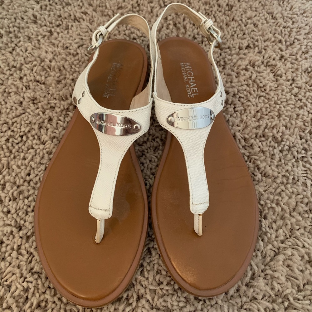 Michael Kors White Sandals